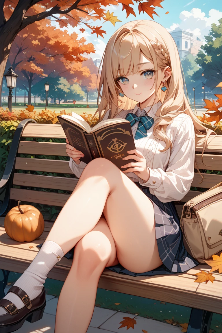 Reading a book in a tree