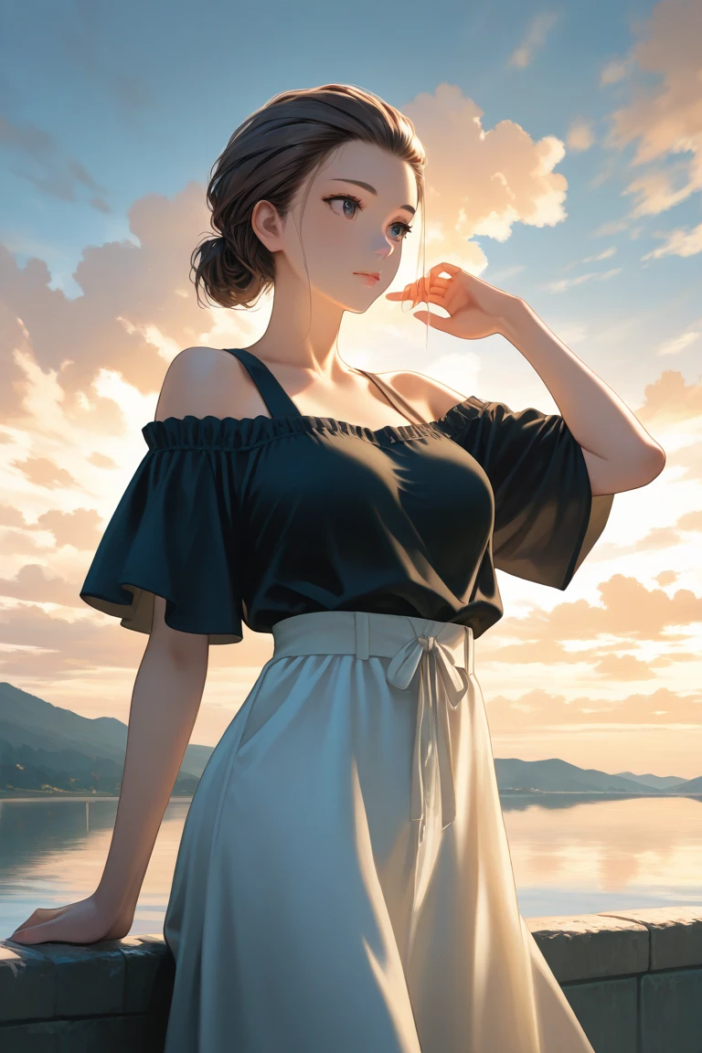NSFW, ((Fujifilm)), bright scene, bright backlighting, solo, {beautiful and detailed eyes}, big breasts, calm expression, natural and soft light, hair blown by the breeze, delicate facial features, cnc_cc, brown_eyes, short hair, slight smile, short_hair, beautiful_korean_girl,iu, 20 years old, small Earrings AND small necklaces, (sweater dress) , (on the street), standing art by (Carl Larsson:1.2),(post-Impressionist),,((oil painting)),soft lighting,COOL,cammy sf6, 1girl,solo,blonde hair, short hair,Absurd resolution, A high resolution, (tmasterpiece:1.4), ((gigantic braests)), ultra - detailed, 1girll, brown color eyes, cabelos preto e longos,Wear a police uniform and a short skirt, the city street,sexyposture, The camera is close to the body 1girl, solo, maria tachibana, blonde hair, hair over one eye, short hair, green eyes, large breast, sexy bra, cowboy shot 1 girl, serene expression, mesmerizing eyes, straight long hair, flowing dress, poised posture, porcelain skin, subtle blush, crystal pendant
BREAK
golden hour, (rim lighting):1.2, warm tones, sun flare, soft shadows, vibrant colors, painterly effect, dreamy atmosphere
BREAK
scenic lake, distant mountains, willow tree, calm water, reflection, sunlit clouds, peaceful ambiance, idyllic sunset, ultra detailed, official art, unity 8k wallpaper
, zentangle, mandala