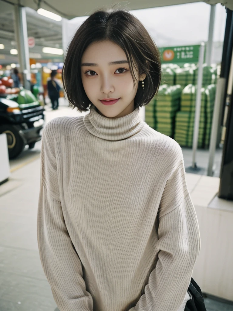 (2 Japanese girl,), (Small breasts:1.5,),(solo,Textured skin, Detailed skin,Detailed face,Detailed eyes,detailed posing,Natural eyebrows,Perfect limbs,High detail, Highest quality, Super detailed, Surrealism, ,8k,RAW Photos,Photographicism,Professional Lighting,Portrait Photography,),((Black Hair, Dark Eyes,Natural Makeup,Simple earrings,Bob Hair,happiness/joy)),(((poncho style sweater,Near the entrance to Yoshinoya,Yoshinoya sign)))