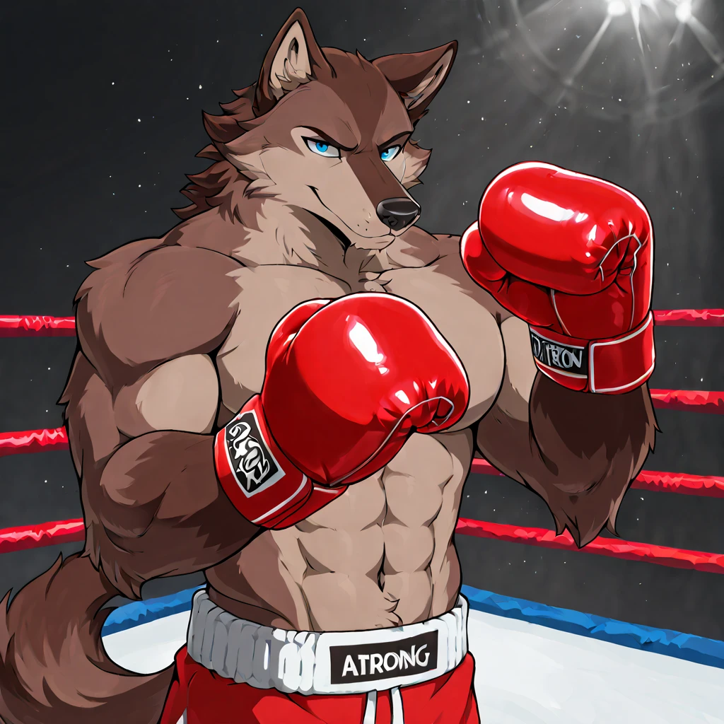 POV,top angle,sleep on stomach,lats,trapezius,butt lift,kemono, anthro (gray wolf), male, (gray wolf), muscular, back, red body, white belly ,sweat, ((correct anatomy)),  (boxing ring background, gym background), 1 boy, solo, wearing jockstrap, pain expression, canine tooth, hd, dark shadows, wide dynamic range, hdr, low light:1.2, front view, full body, canid, canine, canis, domestic gray wolf mammal, nordic sled gray wolf, fullbody, full res, smile, lifeguard, wearing black short, full body, camera view, side view, full view, whistle, look down at viewer, full body