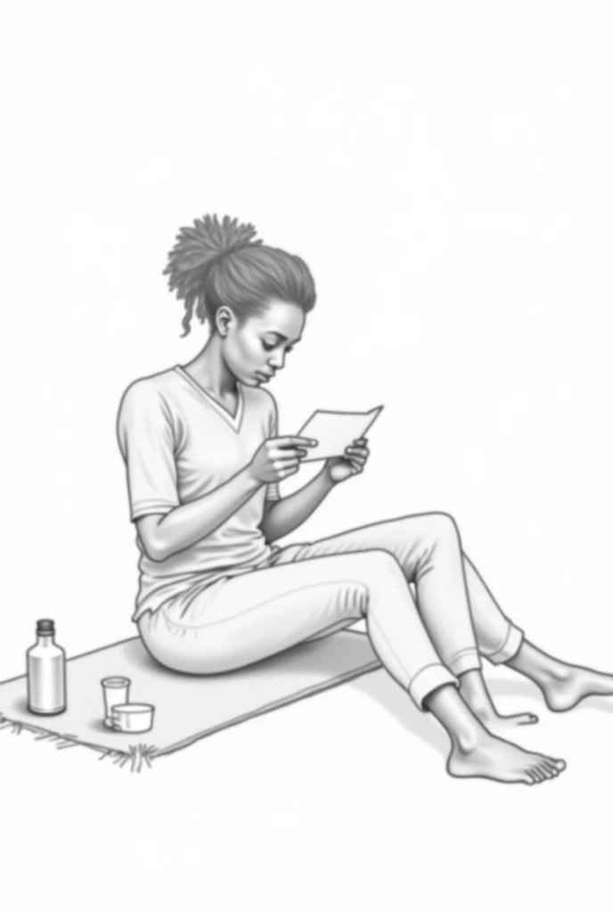 Black woman painting herself white