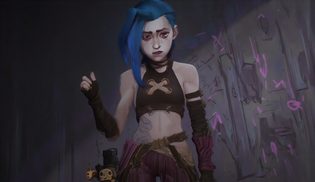 very beautiful goblin girl