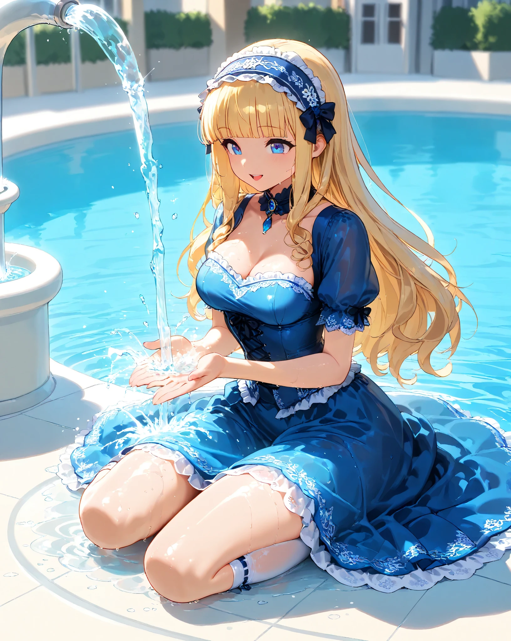 Alice in Waterland, Ultra High Resolution,Ultra detailed, Masterpiece, beautyfull,