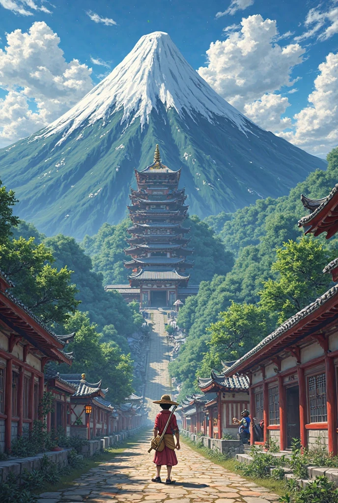 Can you give me a wano arc background in one piece?