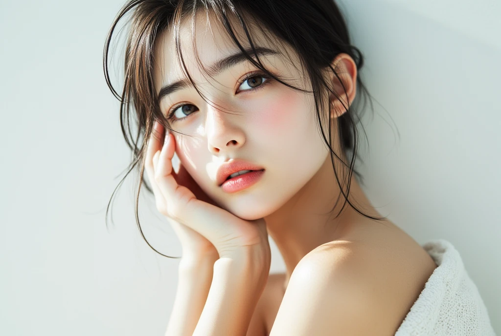 (4k, RAW photo, best quality, masterpiece:1.2),ultra high res,(photo realistic:1.2),High detail RAW color photo,professional photograph,(realistic, photo realistic:1.4),((best quality)),japanese girl,<lora:(SD1.5)_LCM_LoRA_Weights_SD15:1>,indoors,nude,face focus,