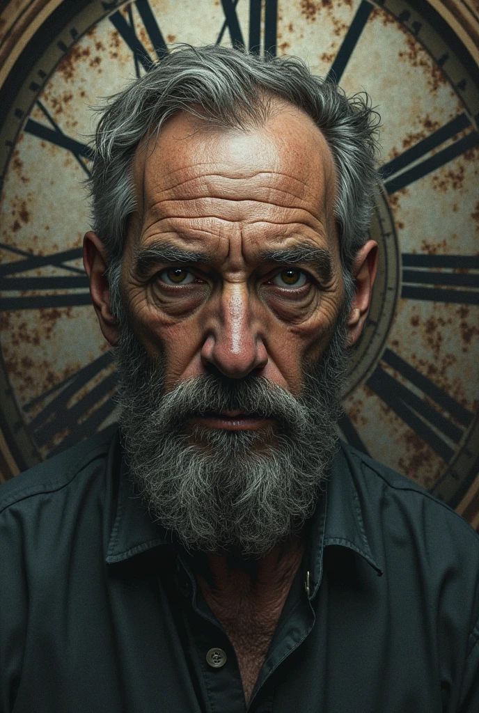 the clock shows us the time, and time shows us the face of men