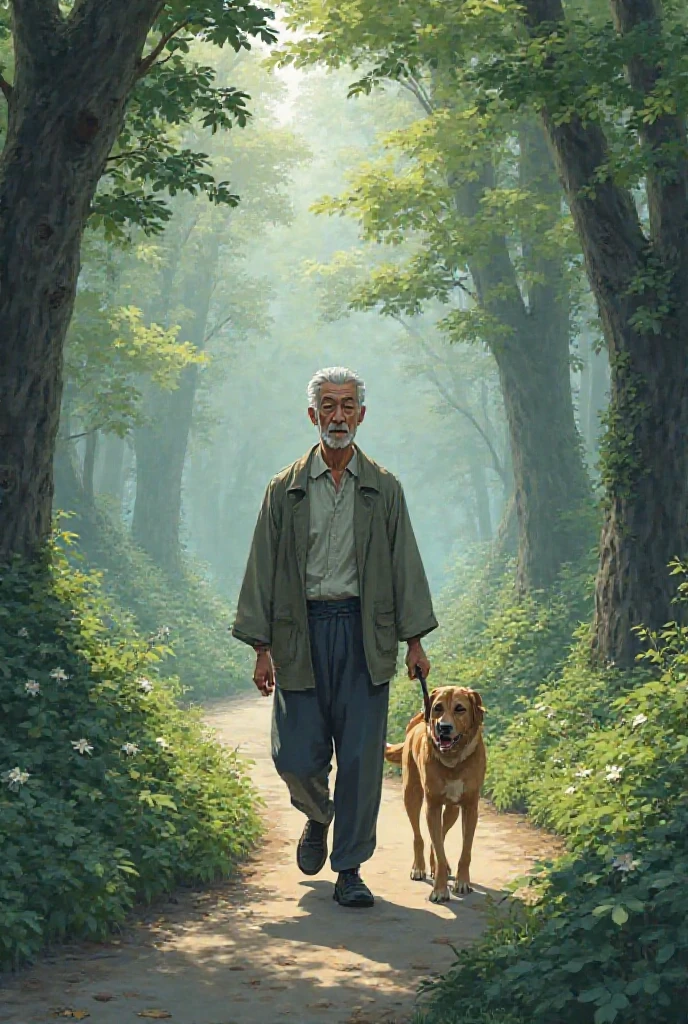  male、Long face、Japanese、I like living things、meditation、 Dog Walk 