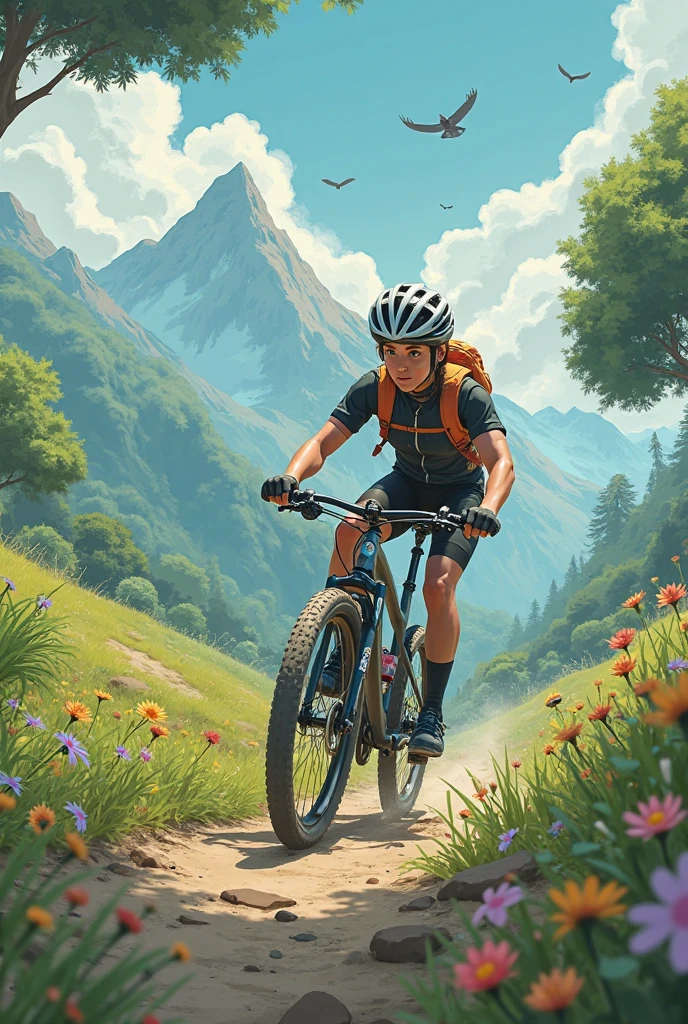Mountain biker ghibli 