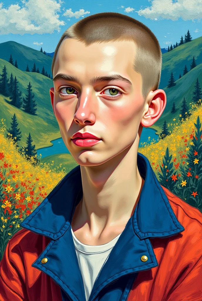 Draw this photo in Van Gogh style