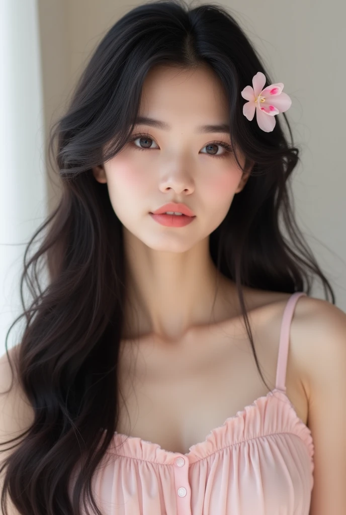 splash of color, acrylic paint, explosion of colors, wearing small flowers, bright iridescent hair, long hair, perfect eye makeup, toe trip, clavicle, sloth, Luxury Villa, indoor, on the bed, on the bed, on the bed, full body figure, front, camera in hand, ultra high resolution, Ultra-fine sections 8K resolution Best image quality, towards the viewer, gorgeous highlights, detail light, delicate features, exquisite portrait, nice, movie lighting, contour light, volume lighting, cinematic lighting, hello lens, Tyndall effect, Natural light, perfect figure,