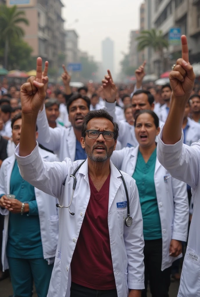 Protest against doctor women rape in Calcutta