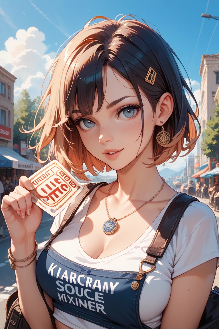 A stamp with the first entry written on it