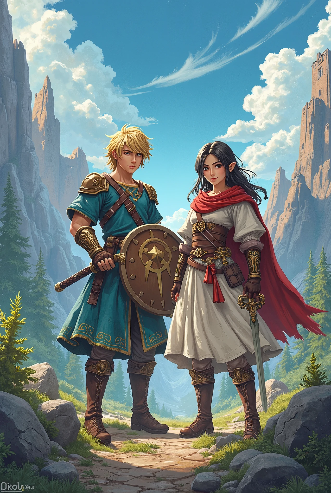 Dragon Quest main characters are male and female