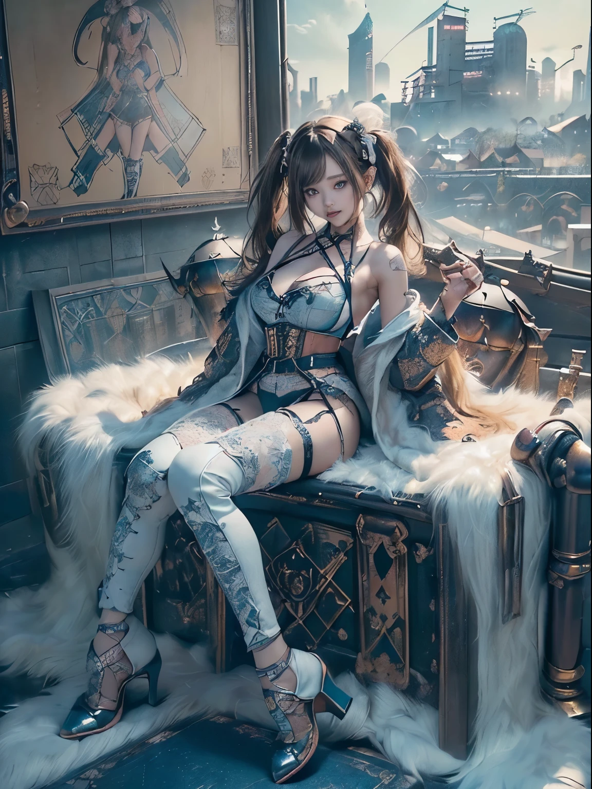 In the game, ninjas are divided into 5 levels,Each level has its own associated attributes,During battles, players can upgrade their levels in relevant ways,But many friends don't know how to operate,Then the following editor will share with players the ninja star ascension method,For details, please click on the link below。a close up of a anime cat girl streaming on the computers looking back eating a snack, anime moe artstyle, ahegao, long gray teal hair, curly hair, brown ayes, anime style 4 k, nightcore, official artwork, top rated on pixiv, anime wallaper, mikudayo, , pixiv, popular on pixiv, anime! 4 k, anime! 4k, high quality anime artstyle, white dress, white pajamas, pink bedroom, bed full of plushies, background, pink gaming chair, calm atmosphere(small young girl full body)、a baby face、Very cute、slim and beautiful、((small :1.2))、The eyes are well drawn、charming eyes、double tail、Wear jewelry and pearls around your neck,Transparent openwork、Deep V、crystal pearl、在Wear jewelry and pearls around your neck,white hair, Showing thighs, bare shoulders, showing clavicle, Yao Liu, barefoot,((whole body))、painful posture