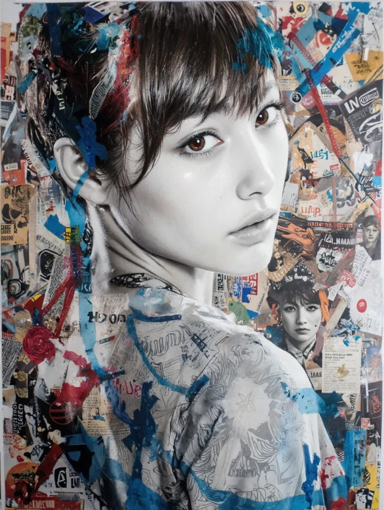 Collage art, retro collage revolution! Create unconventional art with magazine clippings and vintage materials

