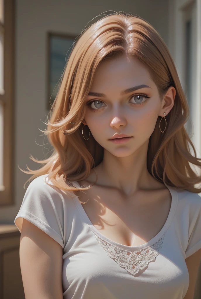 best quality, masterpiece, realistic, 1girl,
chestnut hair,
colorful camisole,
post-apocalyptic,
upper body, detailed face, beautiful eyes, (shy smile:1.1), freckles,
dramatic,
vibrant, sharp focus,