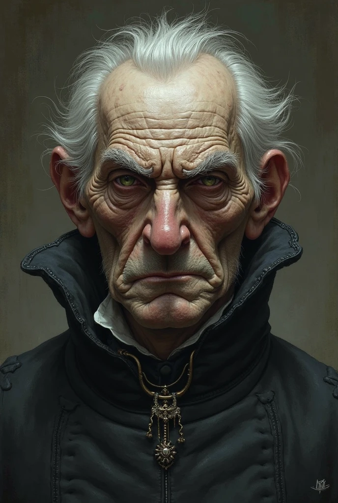 DRAW A THIN, BAD-FACED OLD ARISTOCRAT 