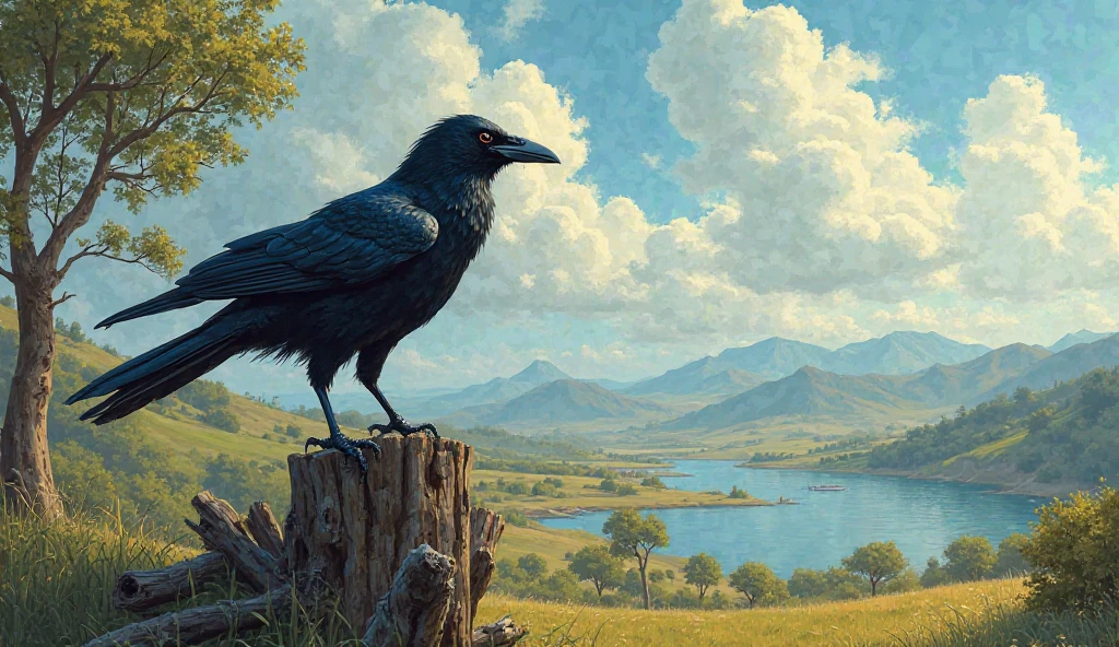 The crow declaring one sun, one king is best for harmony.
