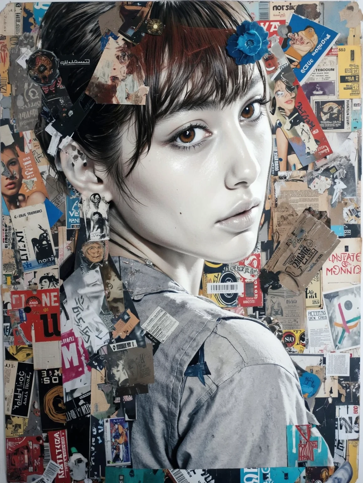 Collage art, retro collage revolution! Create unconventional art with magazine clippings and vintage materials

