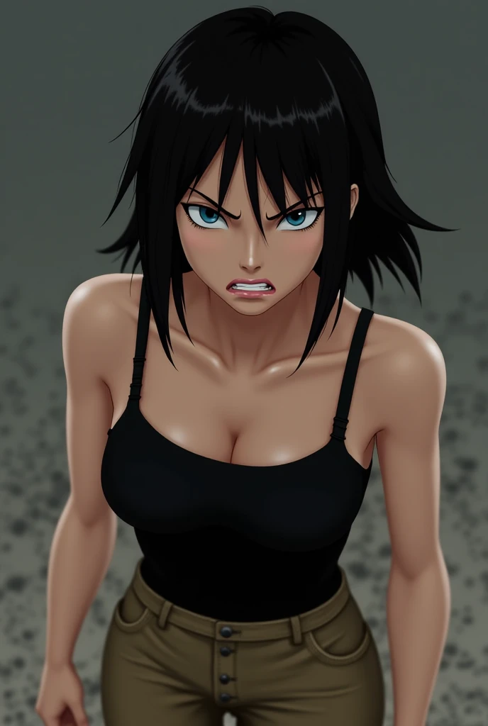 The thighs were ripped open by the monster's hands,Leaking peach-like ,The monster uses magic to erode her clothes