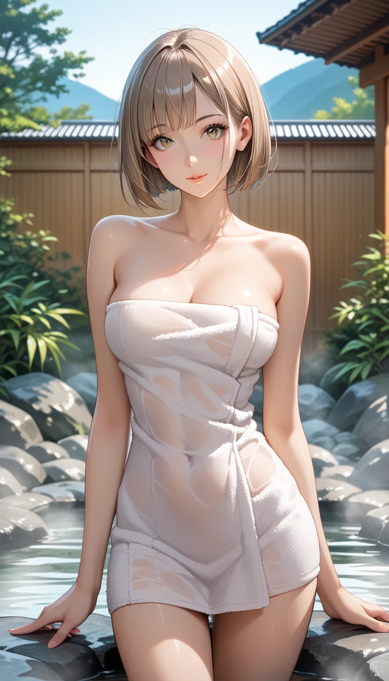 Cute girl . so cute , Round Face . Solitary , Slim , Short stature . Glowing skin . Pure white tube top T-shirt . shorts , White background , Looking at the audience's slender and sexy legs, Put your hands behind your head((Clear nipples))、Rocket , (Large Breasts),(because I'Thin) , 身材Short stature . Smooth skin . Plain white T-shirt .
Huge breasts:1.4,Full breasts, (20 years old:1.2), Cute little trumpet, entity, Sweating of the skin, Radiant Skin, Slim, Black short hair, (Dull bangs: 1.2), Smile, Cute face, Exquisite eyes,, ((naked,Wrapped in a towel)), ((hot spring)), (Not wearing), (wet), (Bend and take off), ((wet hair)),Legs open), ((Sexy and dynamic pose)), view, Looking at the camera, Denim lenses, best quality,Super detailed, high resolution, Extremely detailed CG, Unity 8K wallpaper, Official Art, Creative arts, Novel illustrations, By famous artists, Caustic lines, Textile Shading, Super delicate skin, Perfect anatomical structure, detailed, light, Dynamic Lighting, 美丽而Exquisite eyes, (Top quality), (Super detailed), (Masseter membrane), (high resolution), (The original), Character Conception, Game CG, detailed Manga Illustration, Realistic head to body proportions:1.2