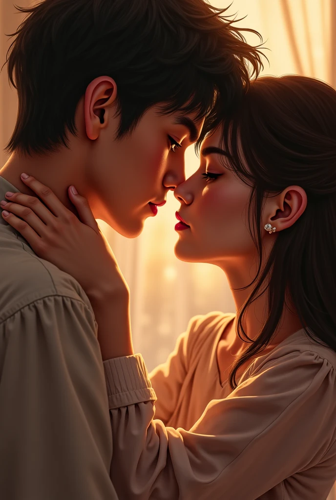 Kiss on cheek