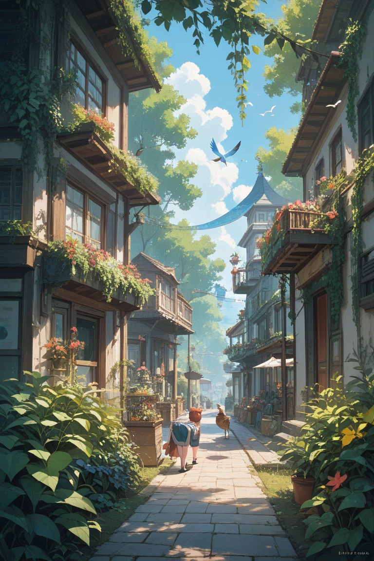 A picture of a half-water surface where mallards shovel
colourful　vivid　Lots of greenery　Pictures of birds