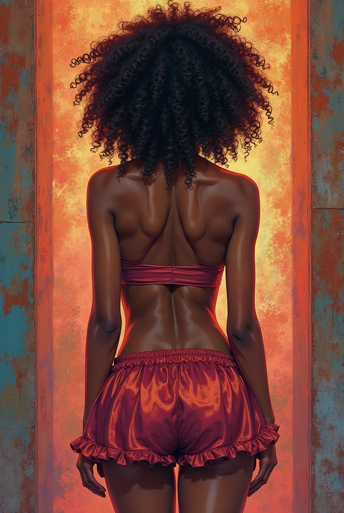 (best quality), masterpiece, extremely detailed 8K illustration, high color, extremely high color saturation, all colors deepened, ??????? black woman ????? ????? ?????