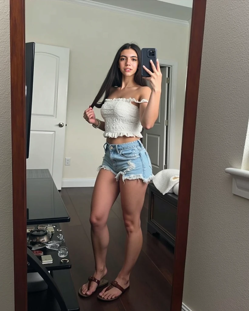 arafed woman taking a selfie in a mirror with a camera, low quality video, low quality photograph, tiktok video, captura, low quality photo, lorena avarez, gif, low quality footage, very very low quality picture, digital art. @mariomaniacdude, picsart, instagram, instagram story, fotografia, low quality, leaked image en shorts piernas gruesas