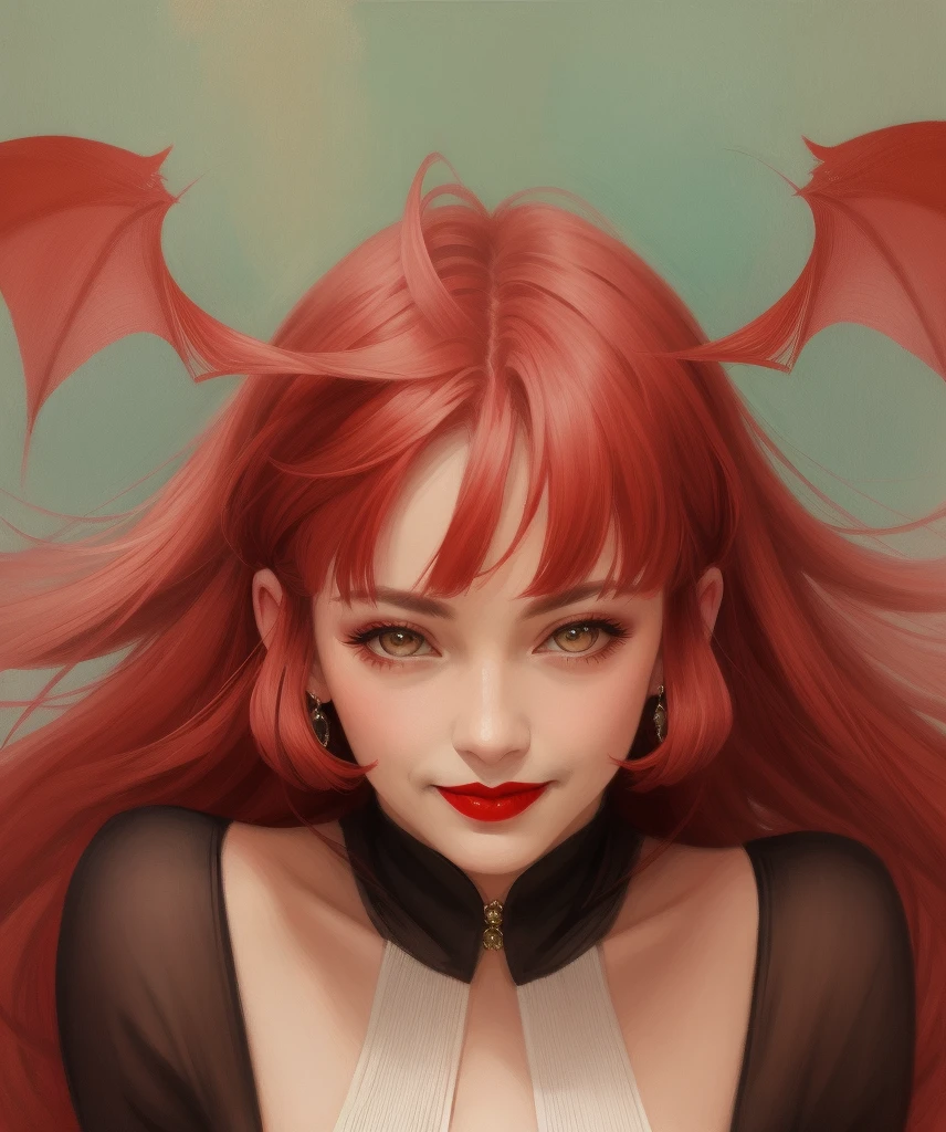 (score_9,score_8_superior,score_7_superior),One girl,Girl Devil,Redhead,Red eyes,wing,nail,Black Dress,beautiful_face, Being raped and creampied