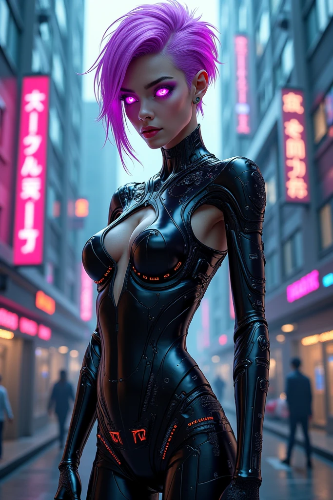 In the vibrant world of cyberpunk, a charismatic figure dressed in black steps forward, revealing a sleek mecha hidden beneath her trench coat. With a confident grin, she showcases her Machina Alter ego, its intricate mechanisms glinting under the neon lights. The crowd watches in awe as she effortlessly maneuvers the mecha, its bulky frame seemingly defying the laws of physics.
Meanwhile, Esssica, an inquisitive and adventurous woman with short chestnut hair and penetrating eyes, finds herself immersed in a realm of knowledge. Surrounded by her cluttered studio, littered with textbooks and formulas,