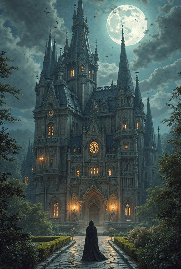 A Middle age century palace with lord of the mysteries vibe
