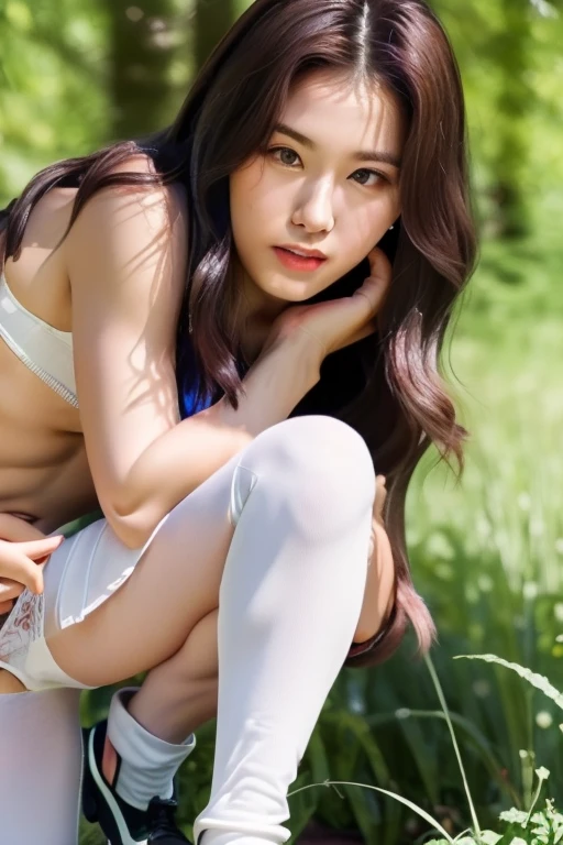 masterpiece,best quality,(sitting on the fence),yellow eyes,smiles,(bare feet:1.2, tanned skin:1.2),legs spread,1girl,athletic body,intricate,hdr,((cameltoe)),small fox ears,brown long hair,<lora:GoodHands-beta2:1>,