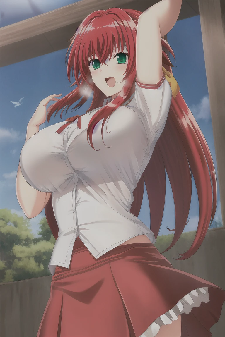 sysdeep_rias, 1girl, solo, long_hair, blue_eyes, large_breasts, cleavage, hair_between_eyes, very_long_hair, ahoge, red_hair, outdoors, sky, day, covered_nipples, hand_on_hip, red_bikini, o-ring, o-ring_top, huge_ahoge, purple bikini masterpiece), best quality, expressive eyes, Beautiful FingerBeautiful body,Beautiful Nose,Beautiful character design, perfect eyes, perfect face,
NSFW,official art,extremely detailed CG unity 8k wallpaper, perfect lighting,Colorful, Bright_Front_face_Lighting,
(masterpiece:1.0),(best_quality:1.0), ultra high res,4K,ultra-detailed,
photography, 8K, HDR, highres, absurdres:1.2, Kodak portra 400, film grain
smile closed mouth earrings locking at viewer , sex , nude naked , pussy Getting sexually assaulted from behind, cock in the ass