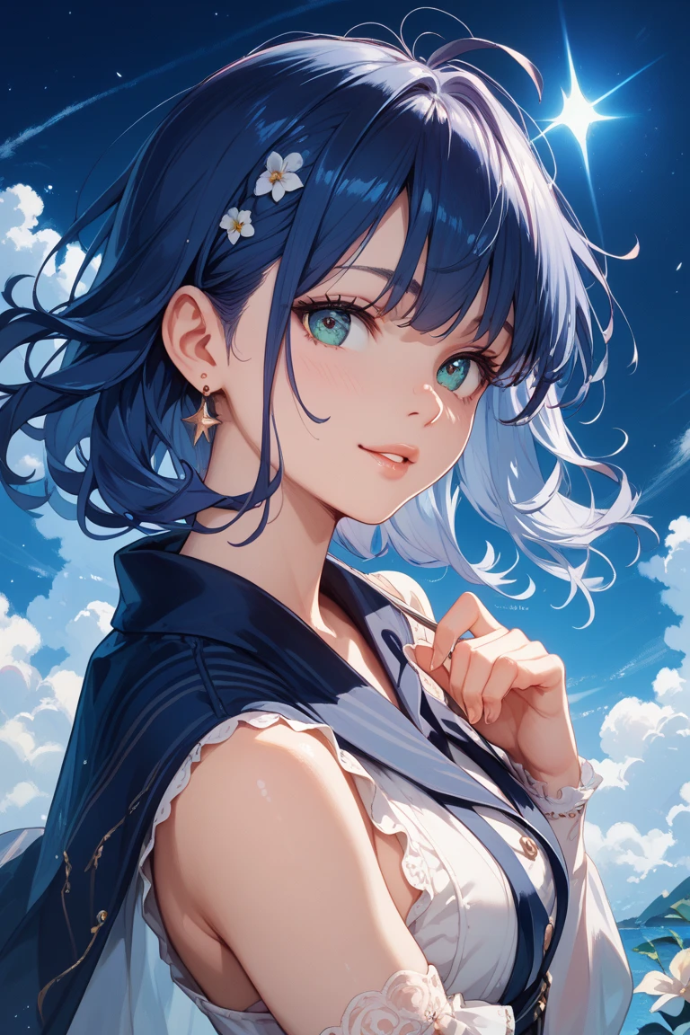 background　night　Light from the right
