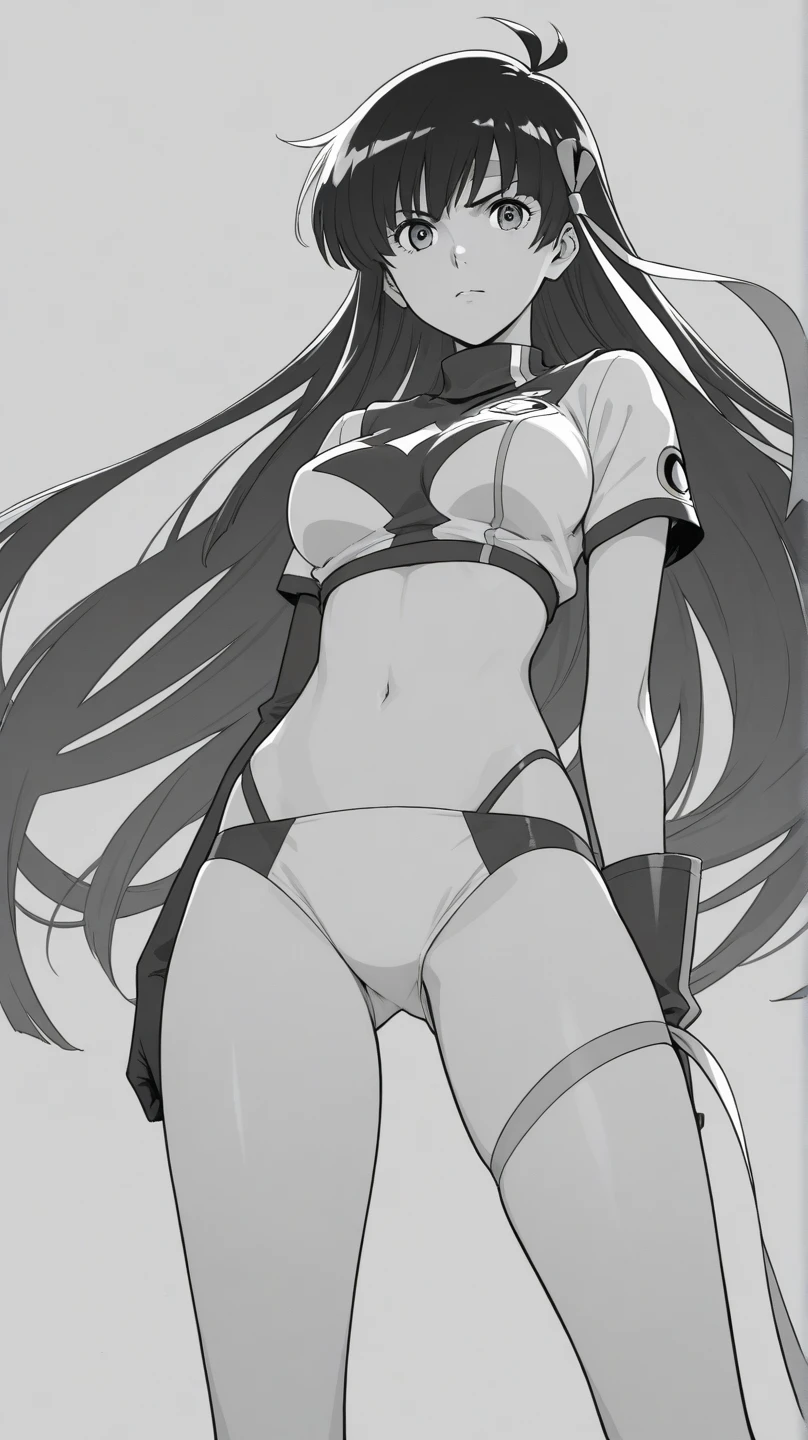 A woman wearing a white backless dress，He wears black stockings on his legs，Exposing the abdomen，The figure is good，The head is not exposed，[ 4K realism ]!!, [ 4K realism ]!!!, [ 4K digital art ]!!, Realistic shadow perfect body, realisticlying!!!!!!! art-style, photorealistic anime, by Shitao, Popular topics on cgstation, Casual pose, realistic anime 3D style