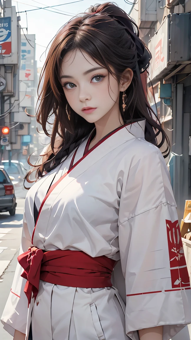  （masterpiece, best quality,Super Detail, Trend Art, perfect artwork, 8k, wallpaper, Gentle Soft Writing, like in a movie, film grain of the medieval throne, perfect anatomy, breathtakingly beautiful, Girl with Beautiful Breasts, sport rate, alone, show viewers, posters, 日本のposters）、（コラージュアートposters）、((（近未来風オシャレレトロposters))）、( ((cyberpunk-style kimono))),female 1人,    single,     lean forward,  viewer, ((sweat)), (tanned skin), ((   oily skin)), High Quality, realistic, 4K,    professional, bright color, Bokeh, dark atmosphere, natural light, sunset, delicate expressions down to the details, Photographer Style,  portrait,  photo shoot,（若い金髪のヌードfemaleが主人公の映画posters）。 彼女が立っているのは confidentpostersの中央に、決意を込めて performance on her face. The background は耽美的な雰囲気のダークで ざらざらしたThe 文章 is and   second most eye-catching    ,  attractive catchphrasesと共に 、 creates a dramatic and exciting atmosphere overall . The colors are mostly dark、 livelyネオンカラーが散りばめられている、(magazine:1.3), (Cover Style:1.3), （レトロfashionable, female,  lively, sexy and seductive poses slanted from the Front） , Front , colorful , dynamic, background, element, confident, performance,   Black-rimmed Aurag Panties   ,   statement   , accessory, majestic, around   ,, scene, ,   second most eye-catching    , , Impressive, 【contemporary, tendency, High Concentration , fashion,（attractive catchphrases   、face）（attractive catchphrases   、face）burgundy hair，  long curly hair，  high ponytail ，    red headdress  ，  red eye， Red Eyes，   Delicate Detailed Eyes   ，Sparkling Eyes、、((（近未来風オシャレレトロposters))）、( ((cyberpunk-style kimono))),