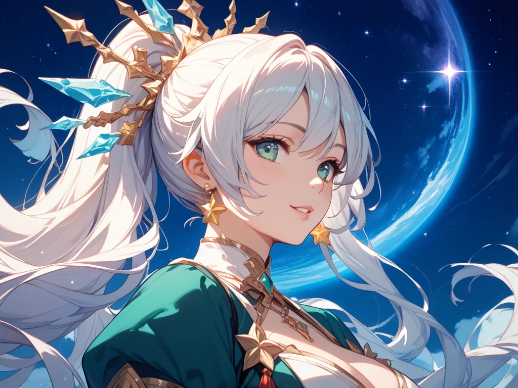 Aries、Reinterpreted as Japanese-style monsters and spiritual beasts、fantasy design、fantastic、starry sky、 mysterious 、beautiful