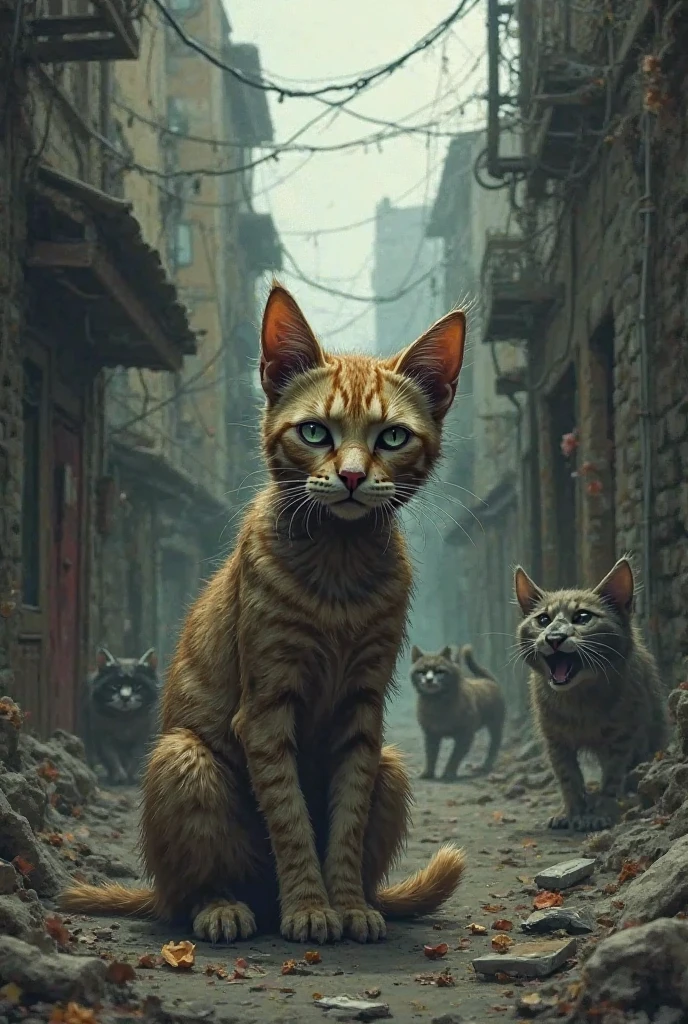 একটা দুঃখি বিড়ালে শহরের কিচ্ছু খারাপ বিড়াল মারছে 