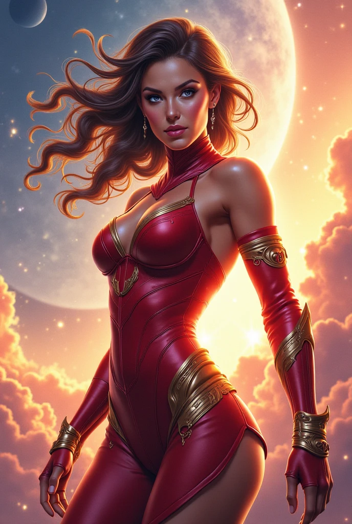 (ultra hd), (high resolution), (ultra detailed), (CG), (8k wallpaper), flash, woman, brown skin, big butt, long hair, dc, superheroine, female body, perfect face, flash mask, city, street, high speed