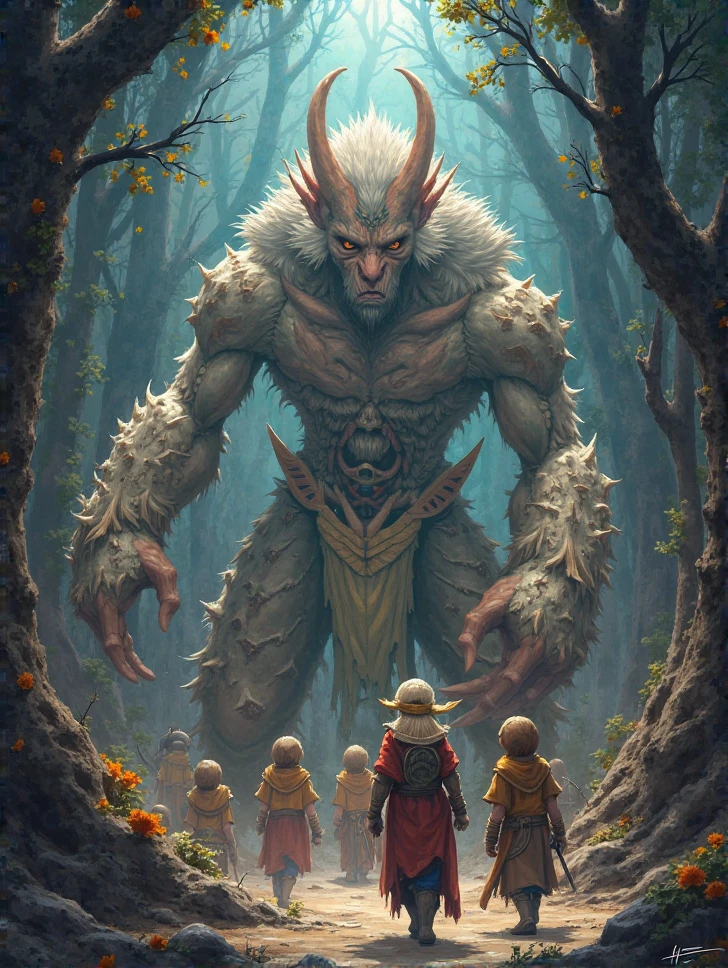 The same picture but in a different style