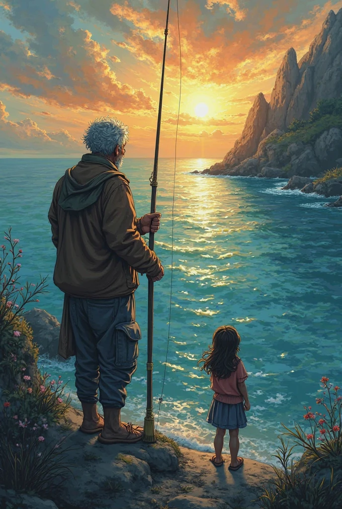 Here's a short story:

# The Old Man and the Sea of Memories
In a small fishing village, an old man lived with his granddaughter, Luna. He spent his days fishing and reminiscing about the past. One day, while out fishing, he caught a strange object – an old, worn-out locket.

As he opened the locket, memories flooded his mind. He saw his wife, who had passed away years ago, smiling at him. He remembered their wedding day, their ren's birthdays, and their grandchildren's laughter.

The old man returned to the village, locket in hand, and shared his story with Luna. She listened intently, and as he spoke, she felt a deep connection to her ancestors.

Together, they decided to explore the village's history. They talked to the elderly residents, gathered stories, and  forgotten traditions. The old man's memories sparked a renewed sense of community and pride in their heritage.

As the sun set, the old man looked at Luna and smiled. "The sea of memories is vast, but with you, it's even deeper." Luna smiled back, knowing that their bond was strengthened by the stories of their past.

# Themes
1. Intergenerational connection: The story highlights the importance of sharing experiences and memories between generations.
2. Community and heritage: The old man's memories spark a renewed sense of community and pride in their heritage.
3. Love and legacy: The locket serves as a symbol of the old man's love for his wife and family, leaving a lasting legacy.

# Symbolism
1. The locket: Represents the old man's memories and the connection to his past.
2. The sea: Symbolizes the vastness of memories and experiences.
3. Luna: Embodies the younger generation's curiosity and appreciation for their heritage.

This short story explores the power of memories, community, and intergenerational connections.
