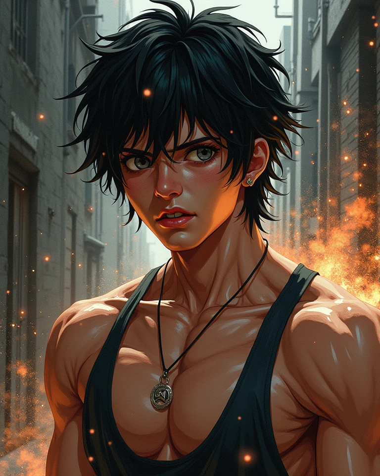 Can you transform an image of me into a style similar to Baki Hamma?