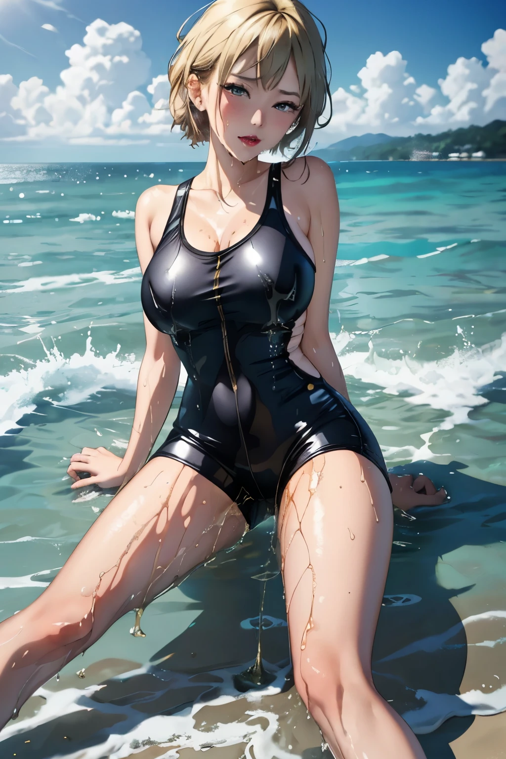 manacles,BDSM,slaves,rubbery,black corset,catsuits,collars,nsfw,((HighestQuali,8k,tmasterpiece:1.3)),Clear focus:1.2,Beautiful Women in Perfect Figure:1.4,Slender abs:1.2,Get wet:1.5,Highly Detailed Face and Skin Textur,Detailed eyes,二重まぶた,Very short hair,Cord,binding,Tortoiseshell binding,SM