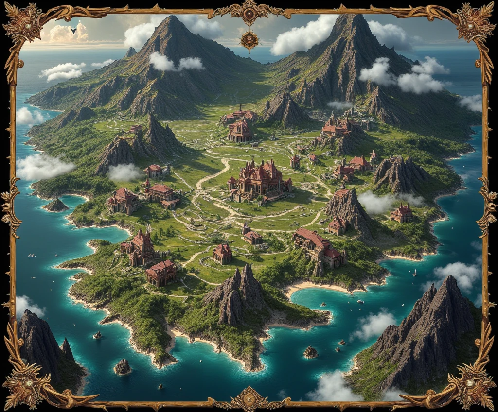 Re create this map picture without change name on map