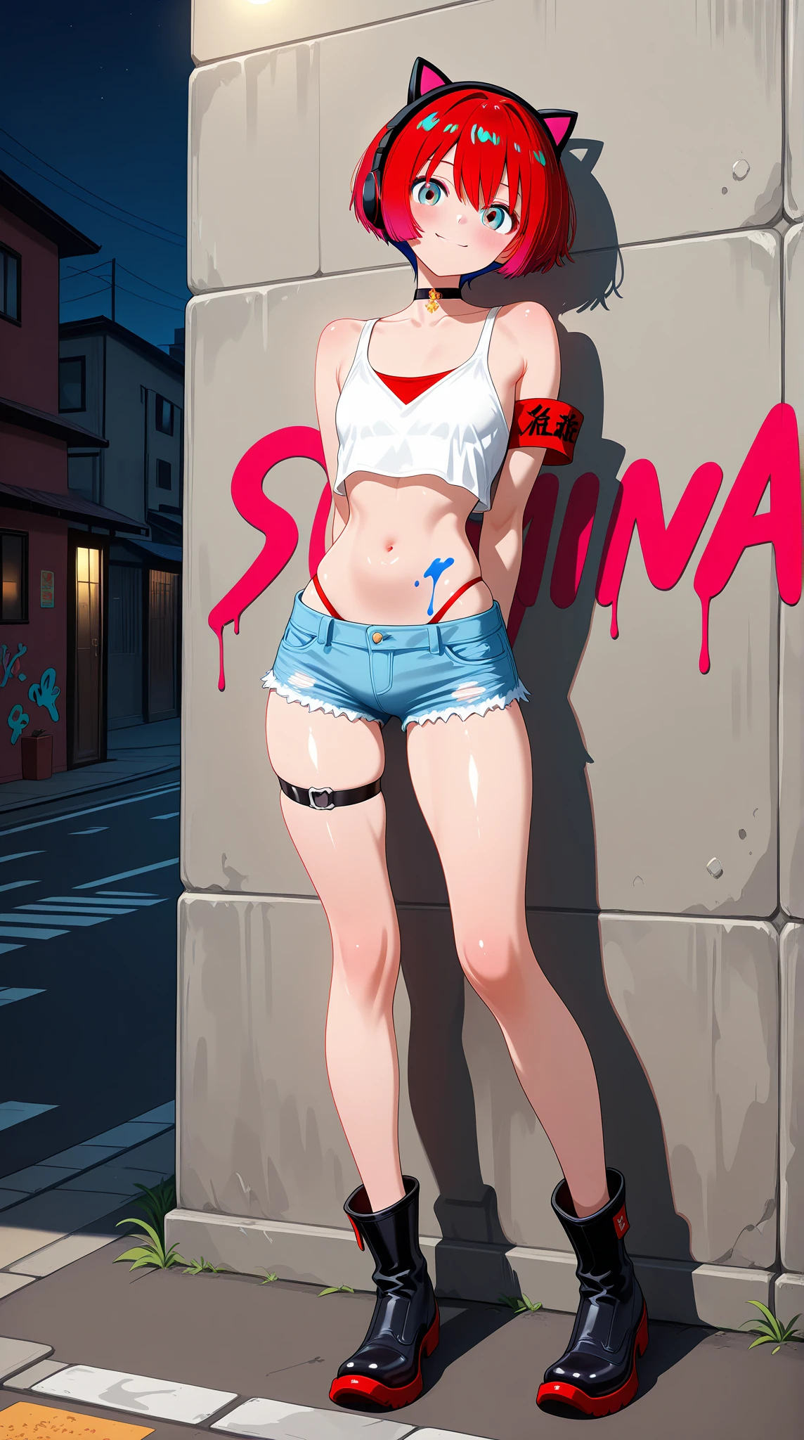 Sakura, pink hair, green eyes, muito sensual, com roupas de funkeira Lacoste, Oakley Juliet, brasileira, na cidade do rio de janeiro, Brasil, dancing funk, rebolando, bunda grande, pernas grossas, usando um short jeans extremamente curto, showing a piece of ass, Micro Short Curto, usando uma mini blusa, umbigo com pirsing, sneakers Nike, cabelo comprido, caixa de som JBL no fundo, favela no fundo, periferia no fundo, corpo inteiro, muito realista, extremamente Realista, extremamente sexy, 8k, 8k extremamente detalhado), (um extremamente delicado e bonito), (obra-prima), (melhor qualidade: 1.0), (ultra highres:1.0)