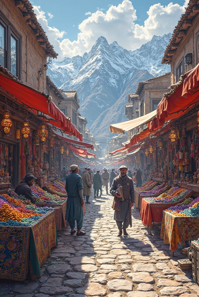 Generate gams market pan Felix name skardu gems market with logos aquamarine topaz tourmaline and quartz pics