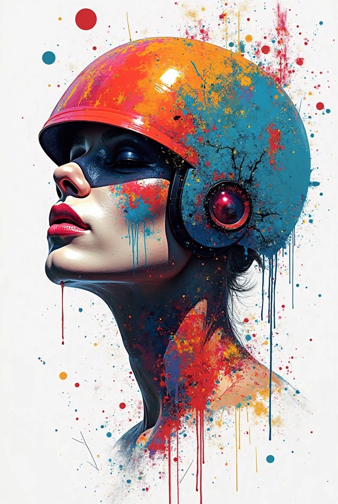 street art graphism on a white background
