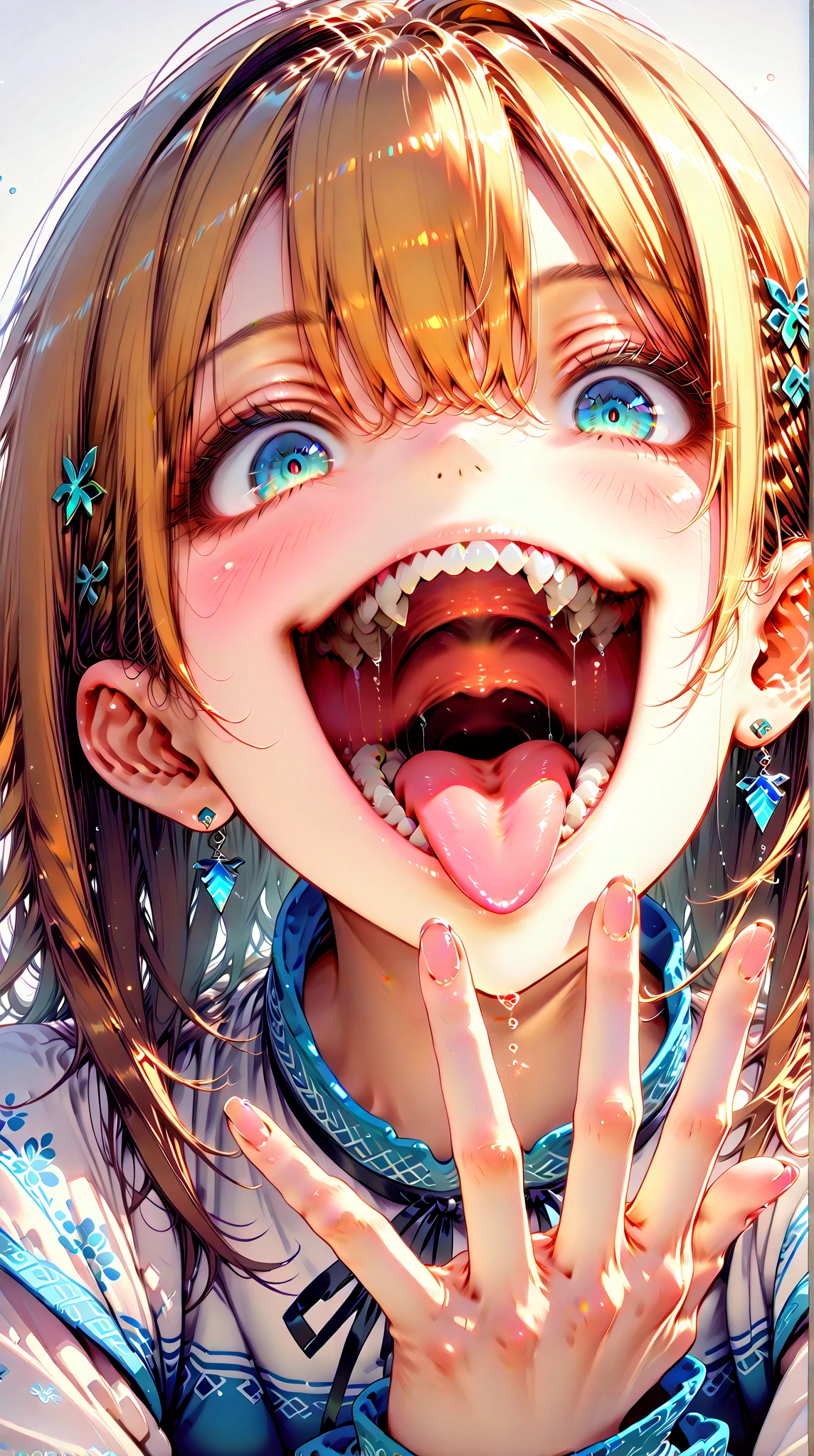 (detailed eyes:1.3), Beautiful Lighting, (1girl:blue  eyes, blonde hair, absurdly long hair), (real skin), <lora:l - L| :1>, <lora:y:1>, (outdoors:1.3), (AS-YoungerV2:1.3), , dynamic angle,
 <lora:tickling_face:0.8>, solo, blush, ahegao, tongue, tears, open mouth, tongue out, sweat, rolling eyes, crying, saliva, drooling, (heart-shaped pupils:1.3), trembling, smile, crying with eyes open, spoken heart, full-face blush, (face and shoulder portait:1.3),