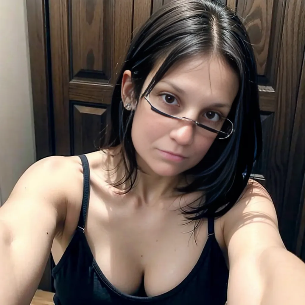 A photograph of (1girl, 19 years old, seductive smile, long eyelashes, neck tattoo, hand tattoo, full lips,long hair,braided hair,glasses,soft curves,wet neck,dark eye makeup,bound fists,harness,leaning forward,hanging down, realistic, looking at viewer, wearing (see-through:1.2, sheer bra, thong), cleavage, lip gloss, beautiful detailed eyes, beautiful detailed lips, extremely detailed eyes and face, longeyelashes, woman moaning in pain, feeling pain, realistic, photorealistic, photo-realistic:1.37, best quality, 8k, highres, masterpiece:1.2, ultra-detailed, studio lighting, extreme detail description